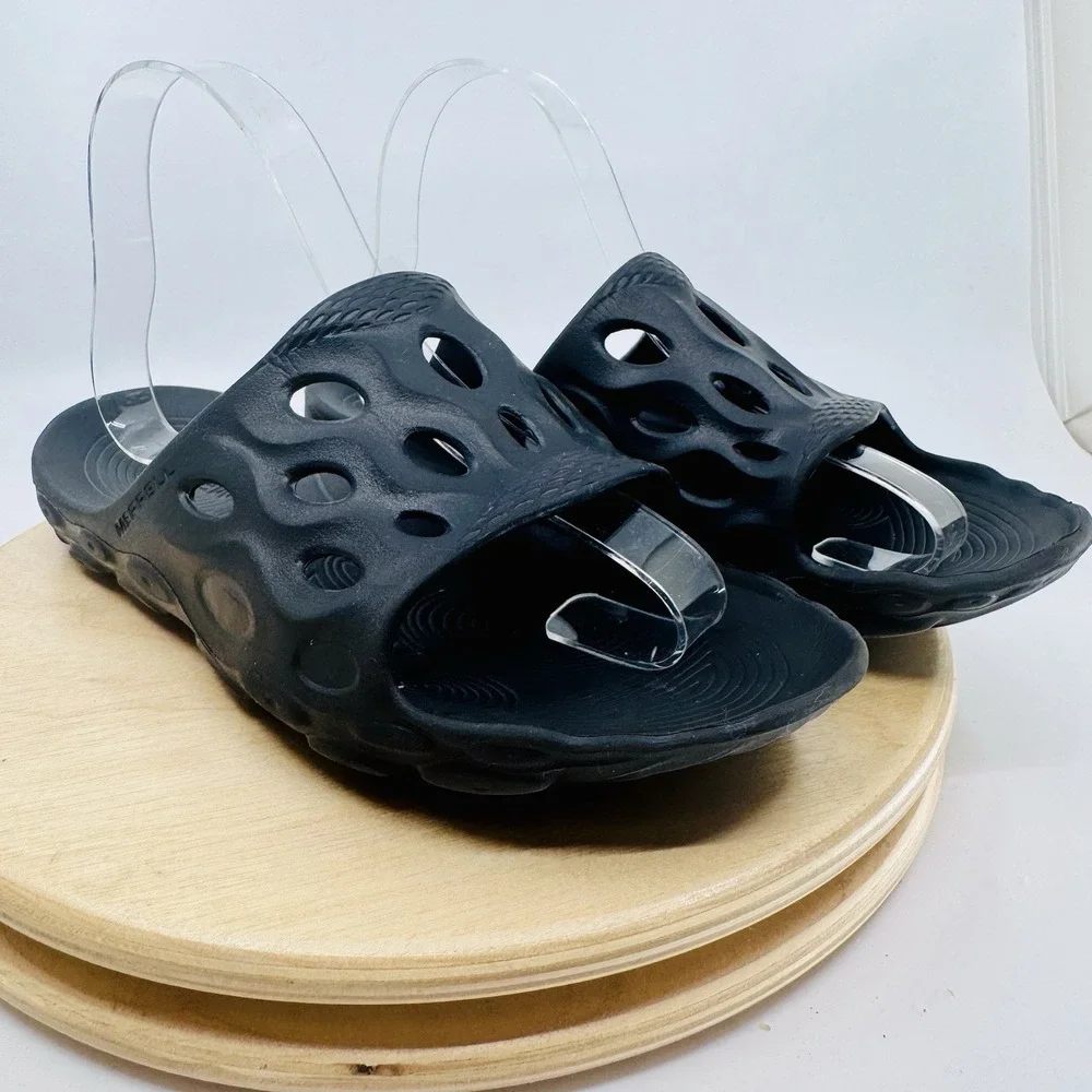 Merrell Hydro Slide 2 Sandals Shoes Mens‎ 5.5 Womens 7 Black Comfort Unisex